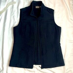 Chicos, rarely worn black quilted vest, size 1